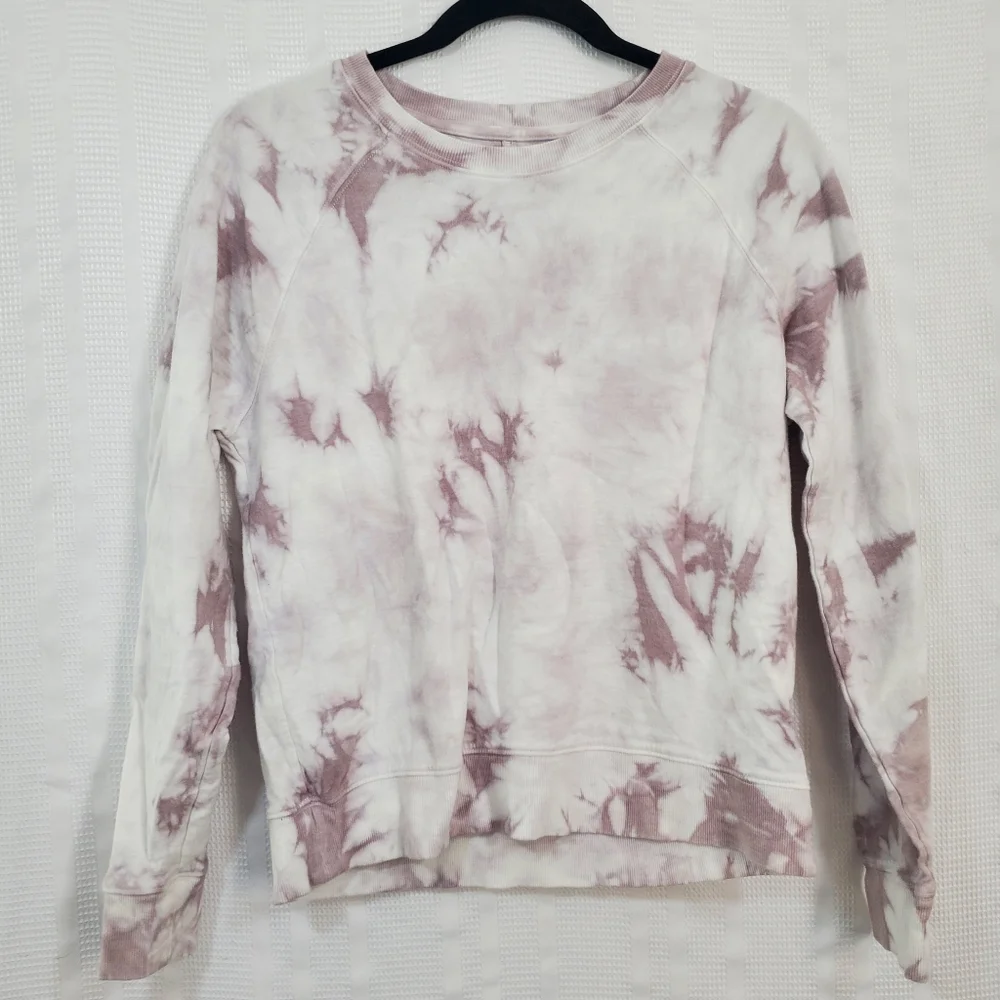 ATHLETA Sundown Sweatshirt Pink Tye Die Size Small - Picture 1 of 8